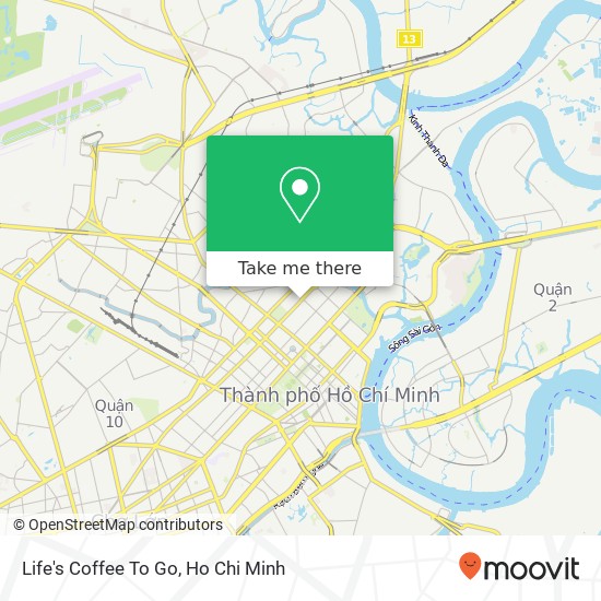Life's Coffee To Go map
