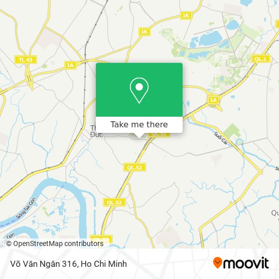 Võ Văn Ngân 316 map