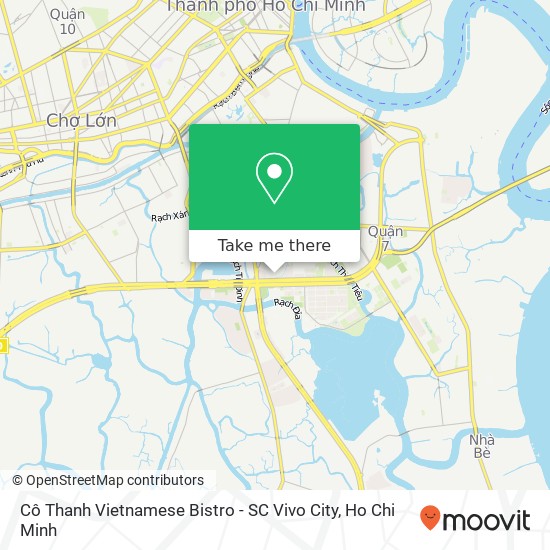 Cô Thanh Vietnamese Bistro - SC Vivo City map