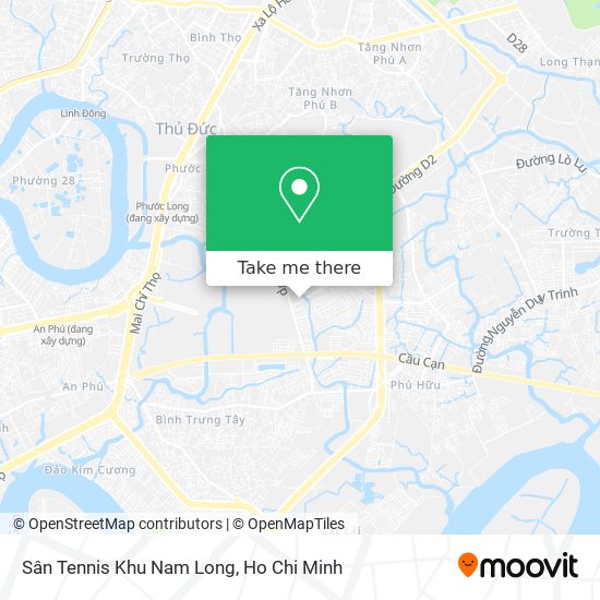 Sân Tennis Khu Nam Long map