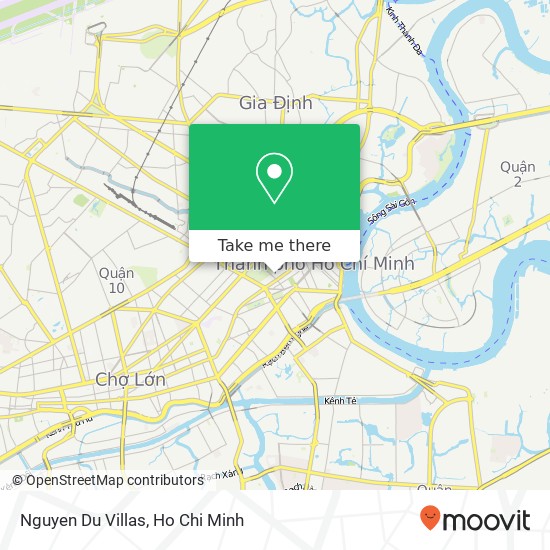 Nguyen Du Villas map