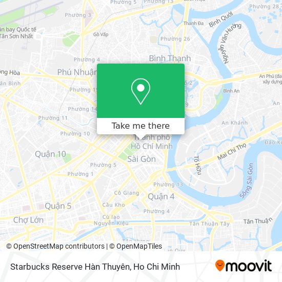 Starbucks Reserve Hàn Thuyên map