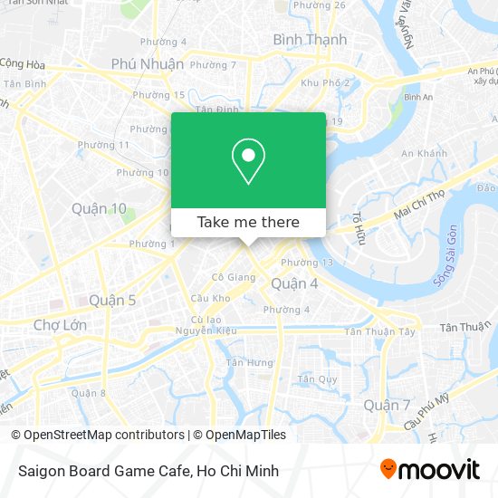 Saigon Board Game Cafe map