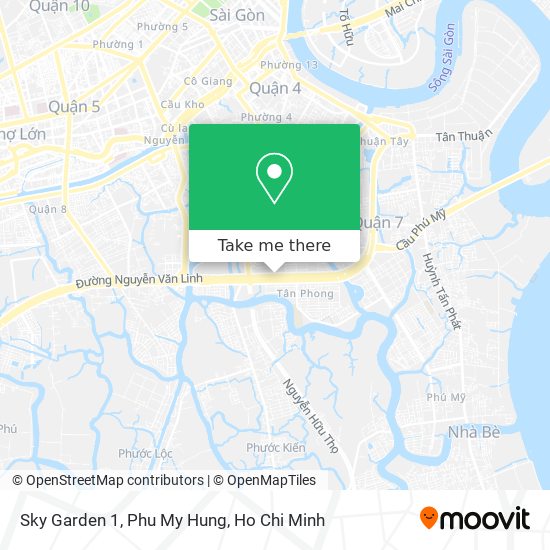 Sky Garden 1, Phu My Hung map