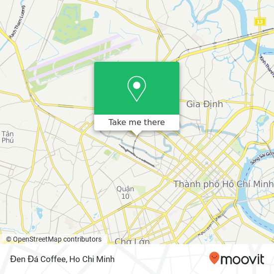 Đen Đá Coffee map