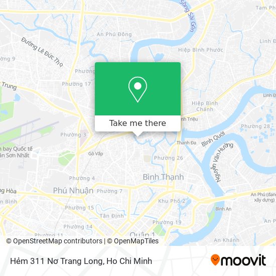 Hẻm 311 Nơ Trang Long map