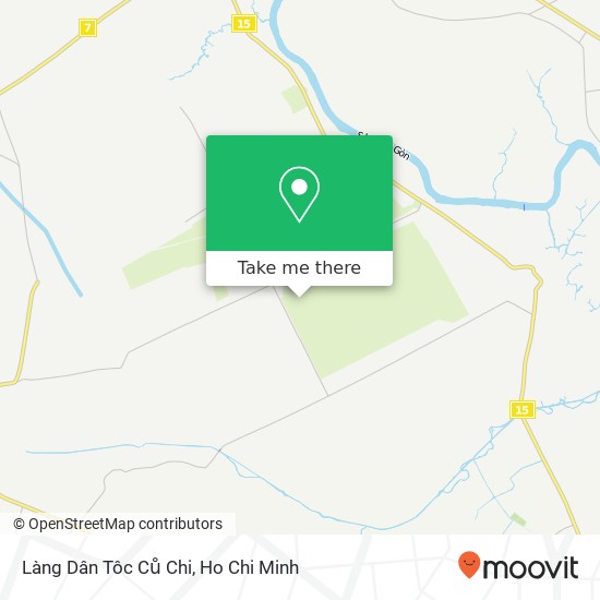 Làng Dân Tôc Ců Chi map