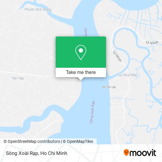 Sông Xoài Rạp map