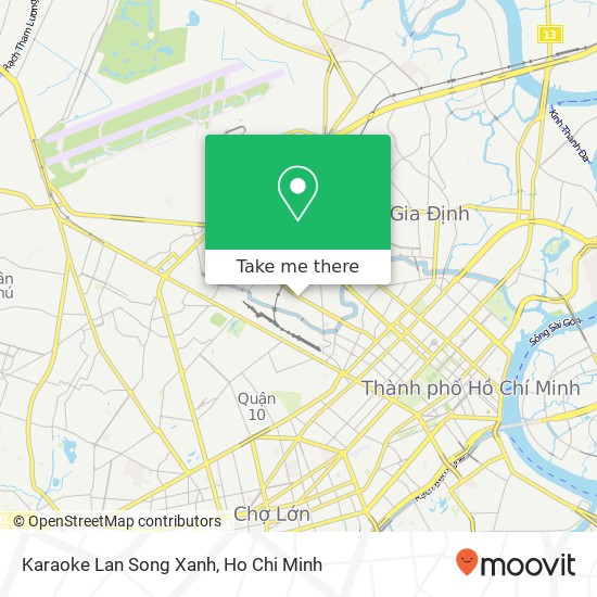 Karaoke Lan Song Xanh map