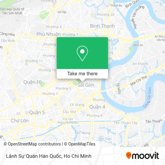 Lãnh Sự Quán Hàn Quốc map