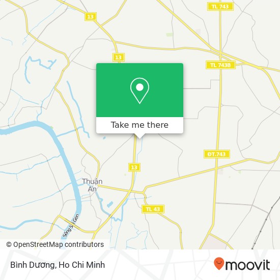 Bình Dương map