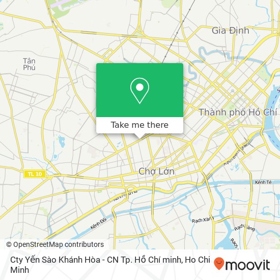 Cty Yến Sào Khánh Hòa - CN Tp. Hồ Chí minh map