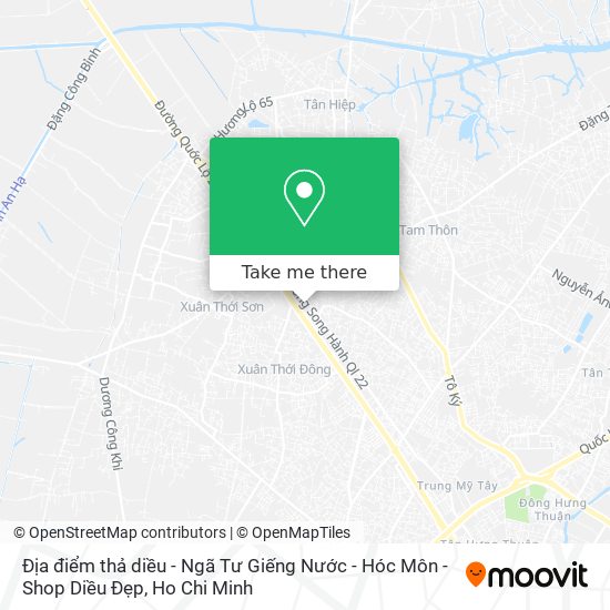 Địa điểm thả diều - Ngã Tư Giếng Nước - Hóc Môn - Shop Diều Đẹp map