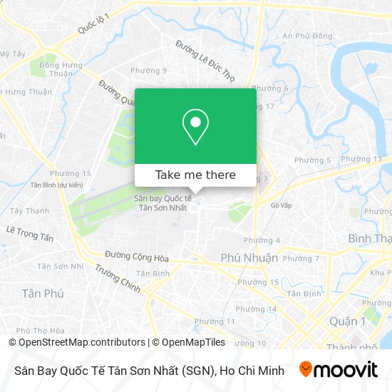 Sân Bay Quốc Tế Tân Sơn Nhất (SGN) map