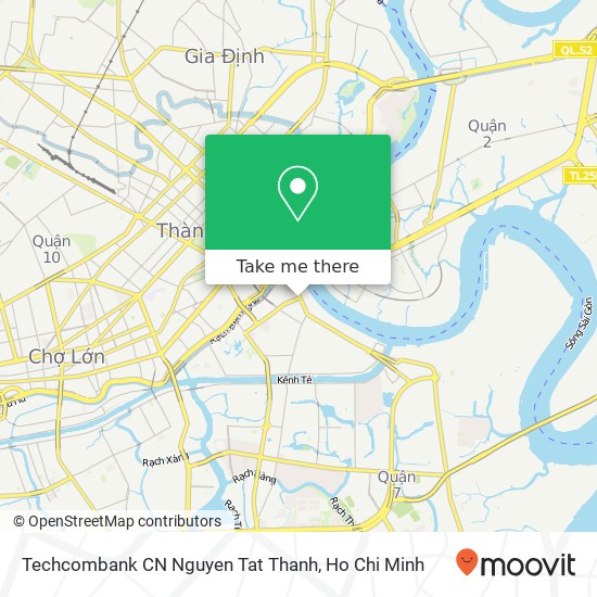 Techcombank CN Nguyen Tat Thanh map