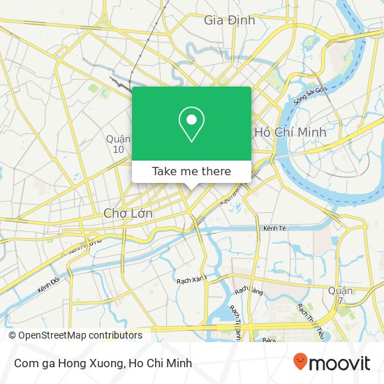 Com ga Hong Xuong map