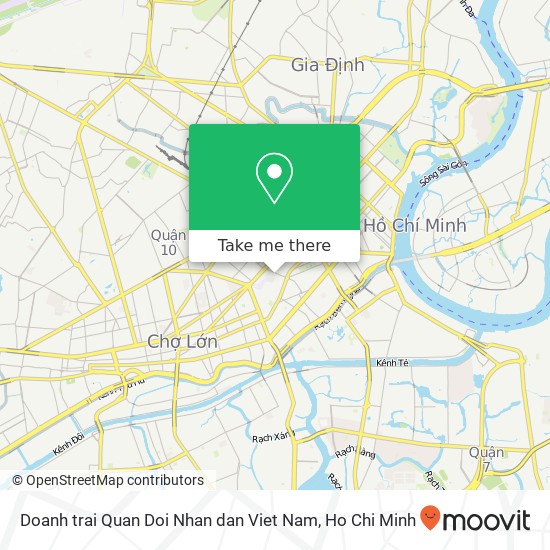 Doanh trai Quan Doi Nhan dan Viet Nam map
