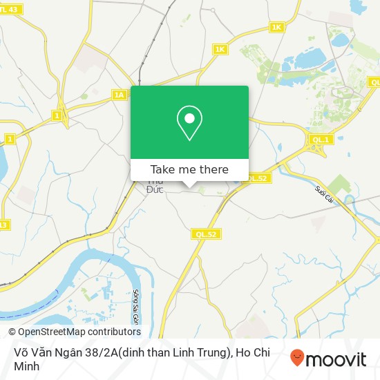 Võ Văn Ngân 38 / 2A(dinh than Linh Trung) map