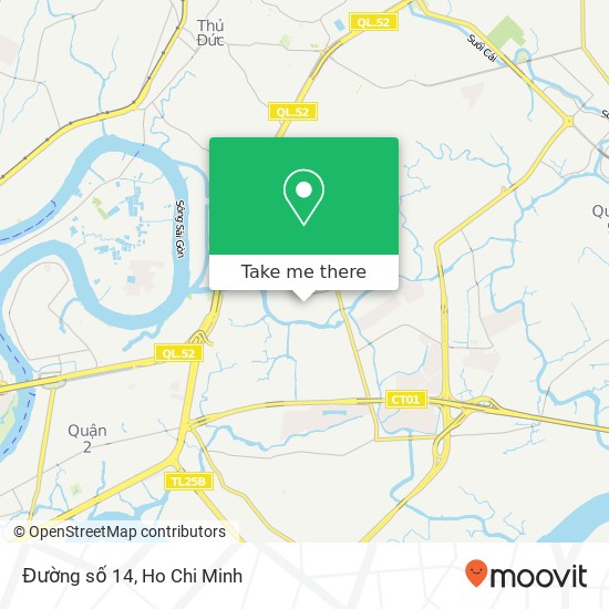 Đường số 14 map