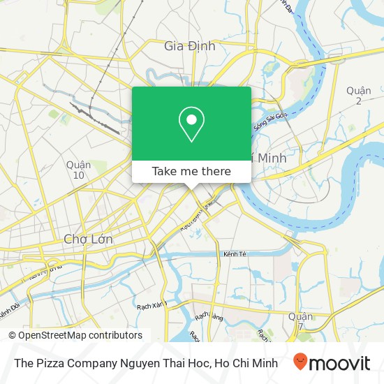 The Pizza Company Nguyen Thai Hoc map