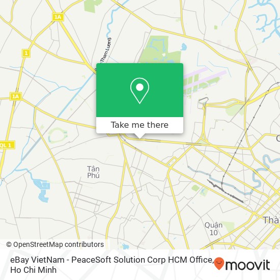 eBay VietNam - PeaceSoft Solution Corp HCM Office map