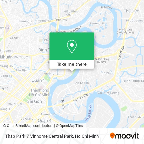 Tháp Park 7 Vinhome Central Park map