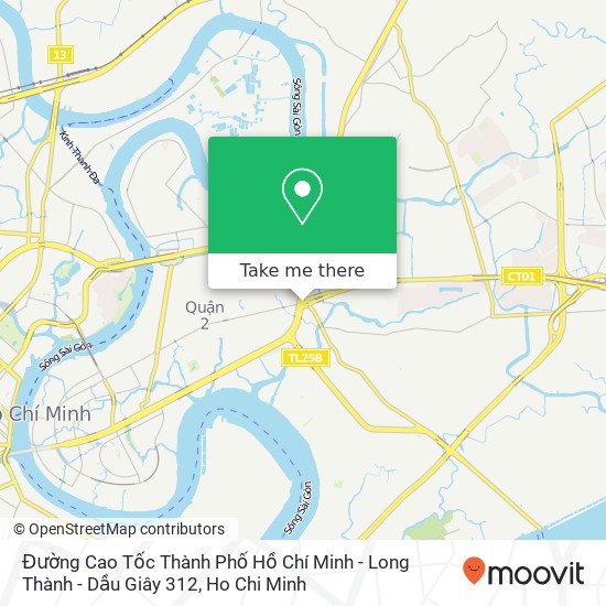 Đường Cao Tốc Thành Phố Hồ Chí Minh - Long Thành - Dầu Giây 312 map