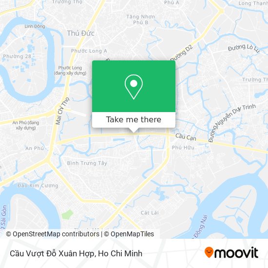 Cầu Vượt Đỗ Xuân Hợp map