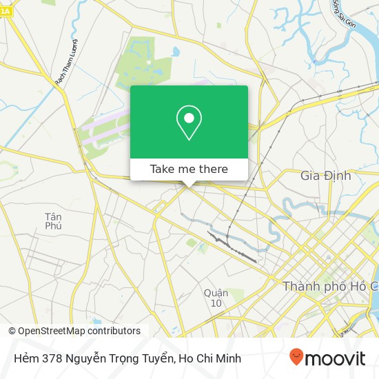 Hẻm 378 Nguyễn Trọng Tuyển map