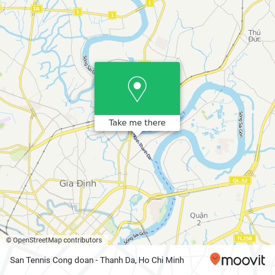 San Tennis Cong doan - Thanh Da map