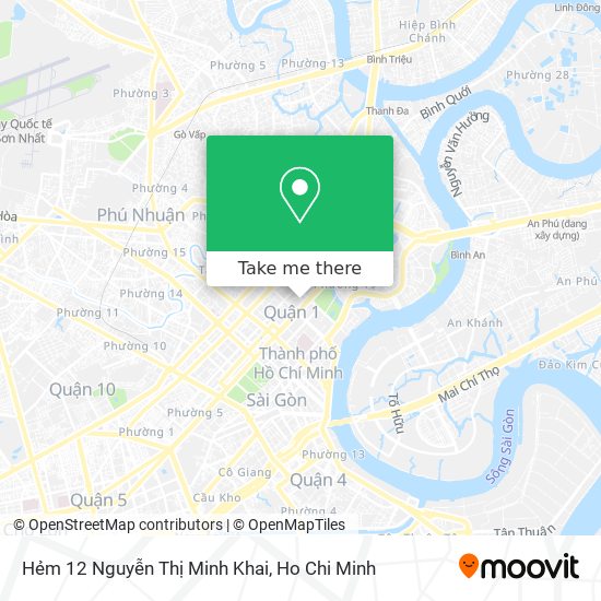 Hẻm 12 Nguyễn Thị Minh Khai map