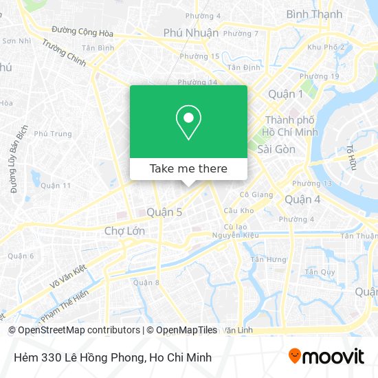 Hẻm 330 Lê Hồng Phong map