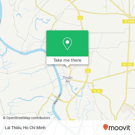 Lái Thiêu map