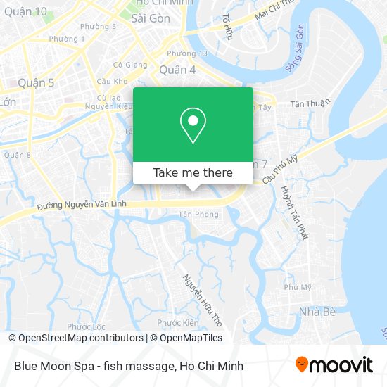 Blue Moon Spa - fish massage map