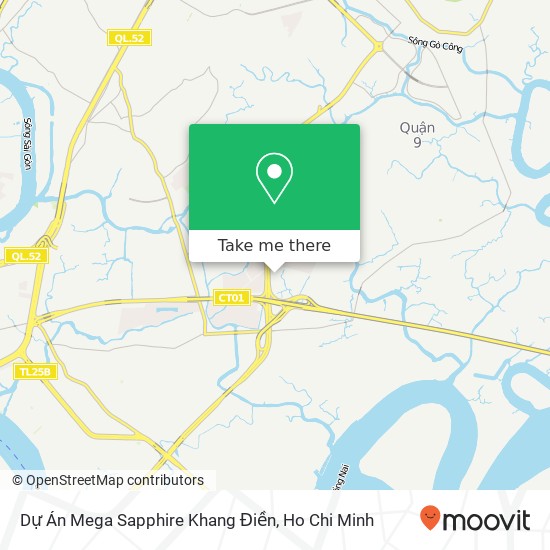Dự Án Mega Sapphire Khang Điền map