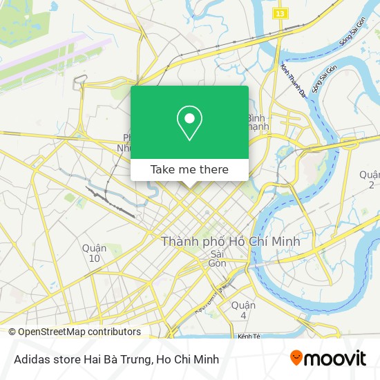 Adidas store Hai Bà Trưng map