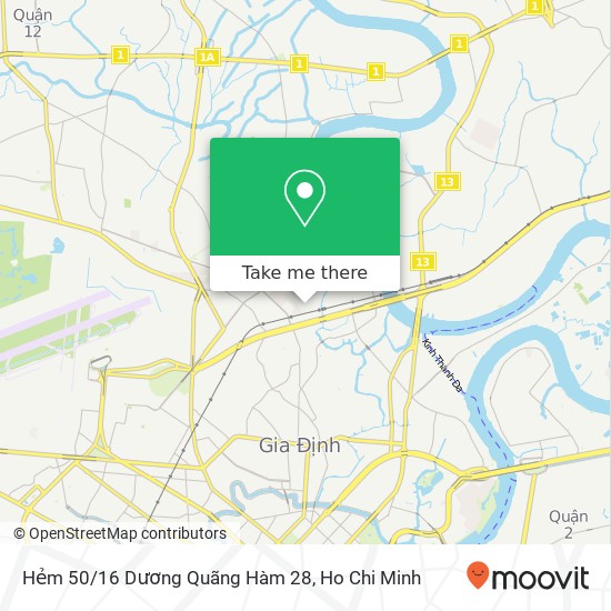 Hẻm 50/16 Dương Quãng Hàm 28 map