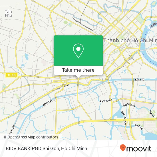 BIDV BANK PGD Sài Gòn map