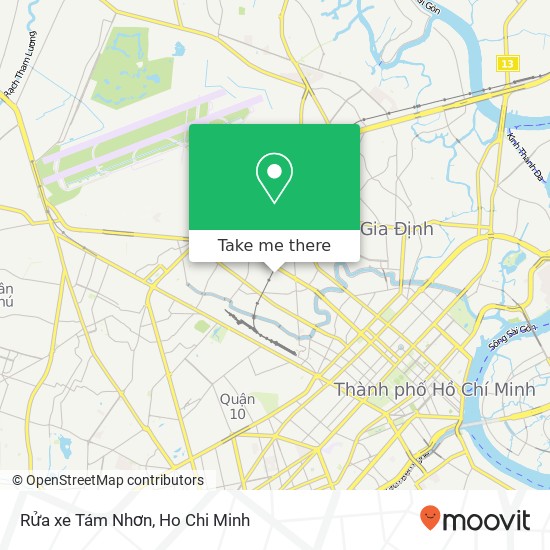 Rửa xe Tám Nhơn map