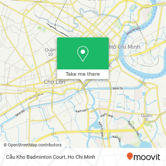 Cầu Kho Badminton Court map