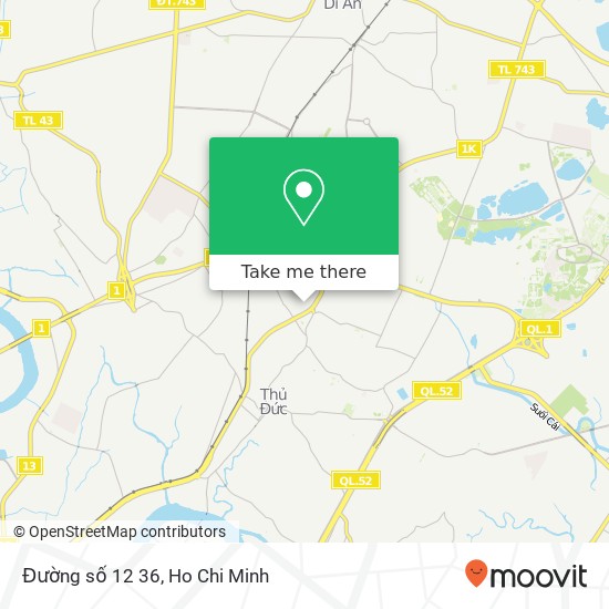 Đường số 12 36 map