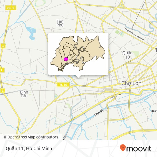 Quận 11 map