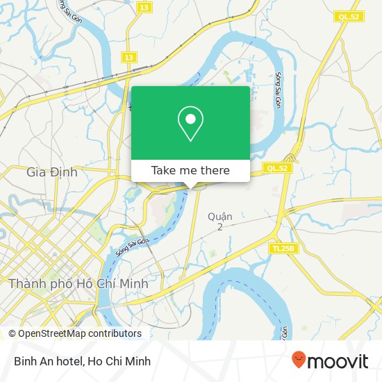 Binh An hotel map