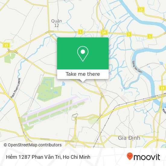 Hẻm 1287 Phan Văn Tri map