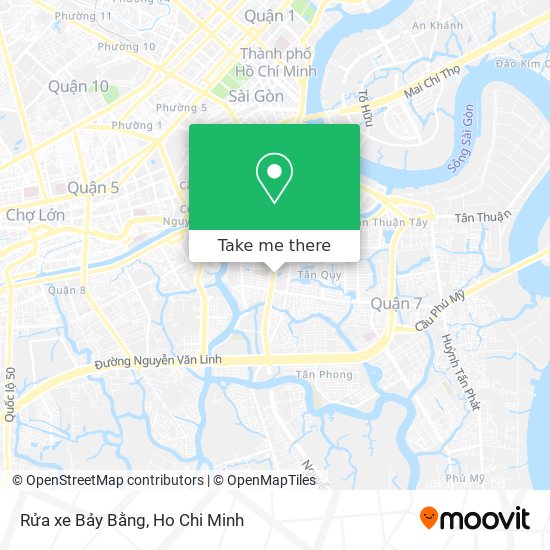 Rửa xe Bảy Bằng map