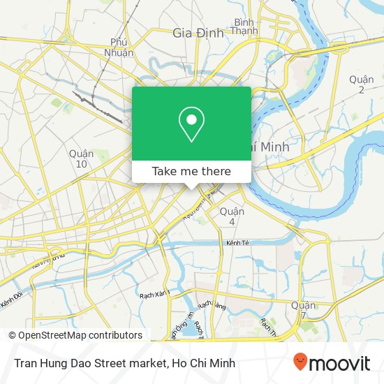Tran Hung Dao Street market map