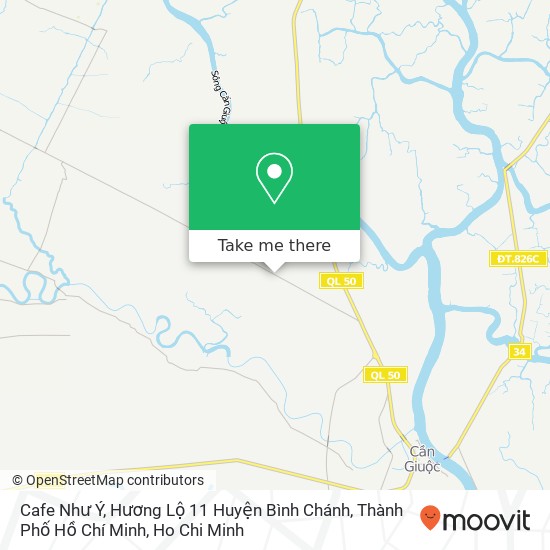 Cafe Như Ý, Hương Lộ 11 Huyện Bình Chánh, Thành Phố Hồ Chí Minh map