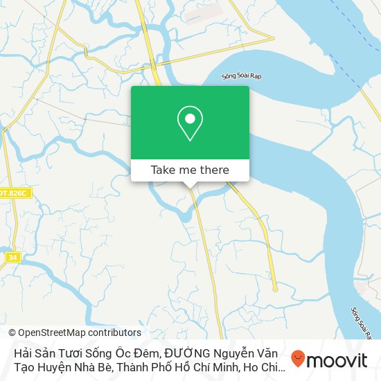 Hải Sản Tươi Sống Ốc Đêm, ĐƯỜNG Nguyễn Văn Tạo Huyện Nhà Bè, Thành Phố Hồ Chí Minh map