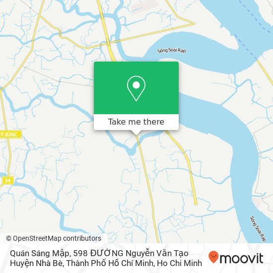 Quán Sáng Mập, 598 ĐƯỜNG Nguyễn Văn Tạo Huyện Nhà Bè, Thành Phố Hồ Chí Minh map