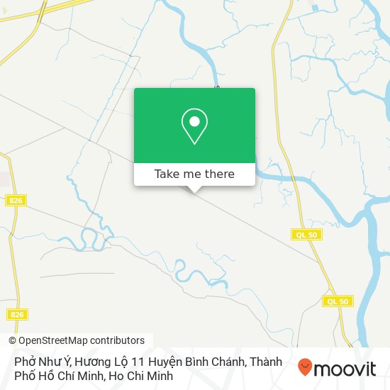 Phở Như Ý, Hương Lộ 11 Huyện Bình Chánh, Thành Phố Hồ Chí Minh map
